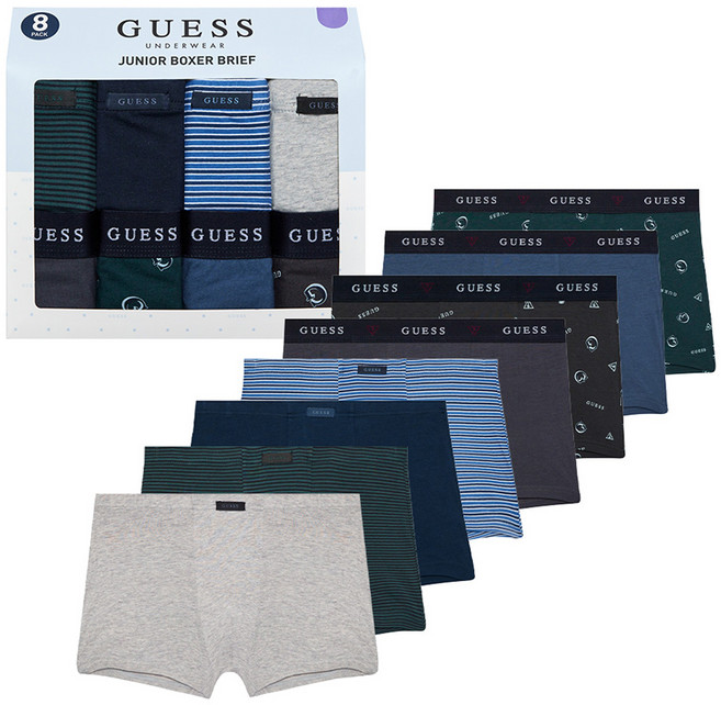 GUESS UNDERWEAR 青少年四角褲8件組