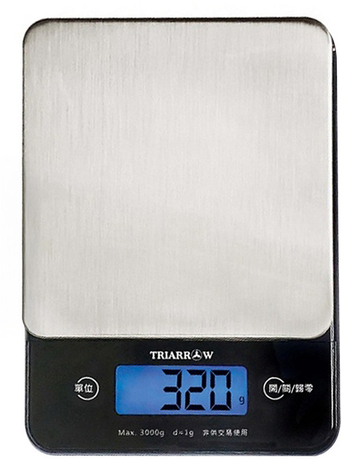 TRIARROW 三箭牌 電子料理秤, 黑色, BEB-3050K, 3kg