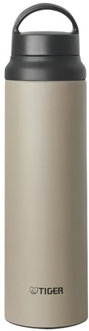 TIGER 虎牌 旋蓋雙層不鏽鋼手提保溫瓶 MCZ-T080, 奶霧咖啡, 1個, 800ml