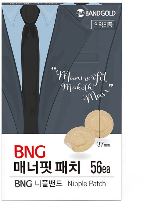 밴드골드 BNG 매너핏 니플패치 56p, 1개