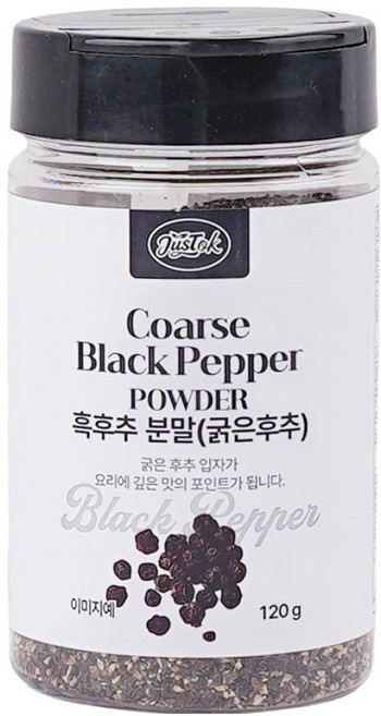 저스톡 흑후추분말 굵은후추, 120g, 1개