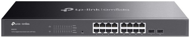 tp-link Omada Gigabit 智慧型交換器 10/100/1000 Mbps 16埠 + SFP 2埠, 1個, TL-SG2218