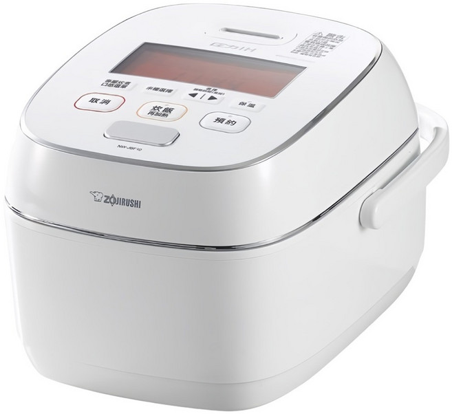 ZOJIRUSHI 象印 日本製 鐵器塗層白金厚釜壓力IH電子鍋 10人份, 白色, NW-JBF18