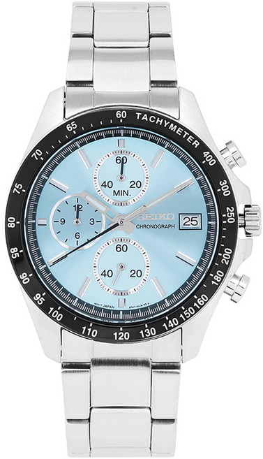 SEIKO 精工 男士 Spirit 計時碼錶金屬腕錶 SBTR029