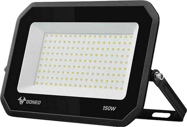 GONEO 外露式投光燈 150W, 黑色 + 白光, 1個