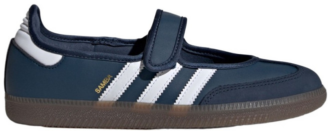 adidas 愛迪達 女款 SAMBA JANE W 涼鞋 IH6484, 藍白色, 23.5cm