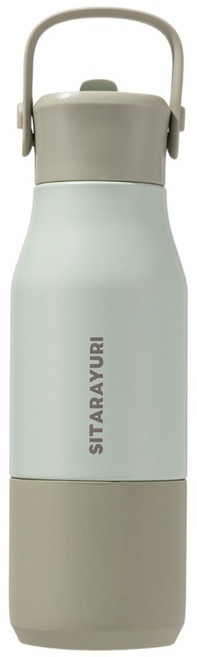 Sitarayuri 304不鏽鋼吸管保溫瓶, 綠色, 1個, 700ml