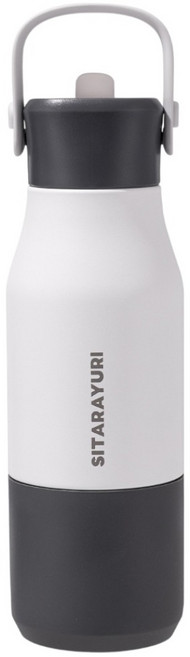 Sitarayuri 304不鏽鋼吸管保溫瓶, 白色, 1個, 700ml