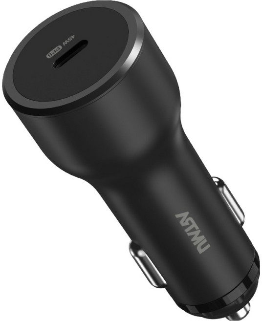 아트뮤 USB PD 45W 차량용 초고속 충전기, 블랙, CP450