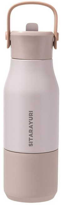 Sitarayuri 304不鏽鋼吸管保溫瓶, 咖啡色, 1個, 700ml