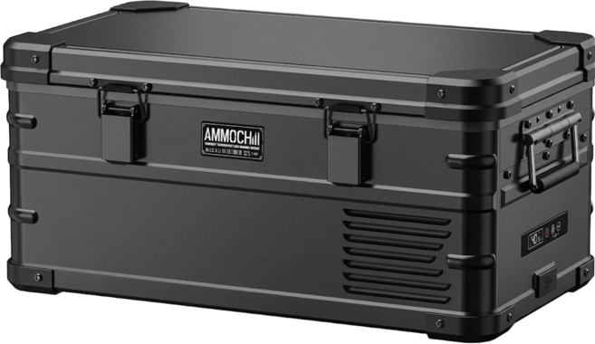 AMMOCHILL 雙槽雙溫控車載行動冰箱 20L, 霧黑色, 單一型號