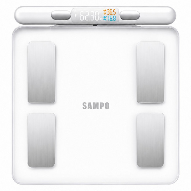 SAMPO 聲寶 八電極智能體脂計 體重計 體脂機, 白色, 1個, BF-Z2401BL
