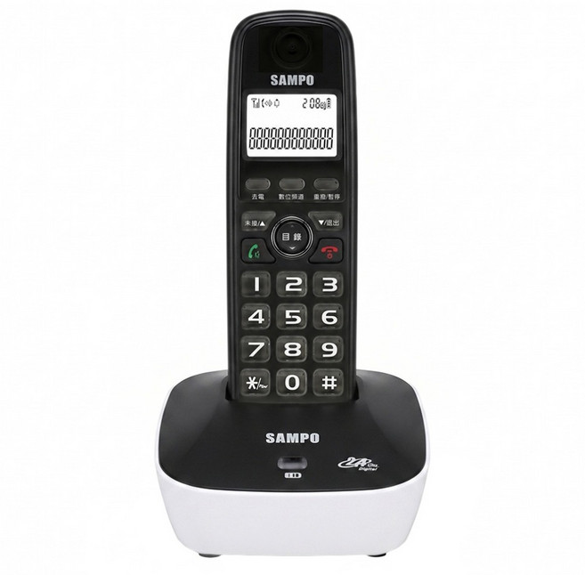 SAMPO 聲寶 雙子機數位無線電話 銀黑色, CT-B301DL