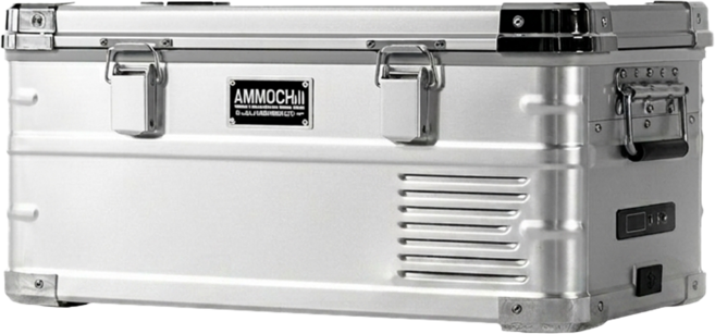 AMMOCHILL 雙槽雙溫控車載行動冰箱 20L, 霧銀色, 單一型號