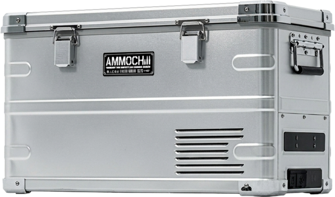 AMMOCHILL 雙槽雙溫控車載行動冰箱 35L, 霧銀色, 單一型號