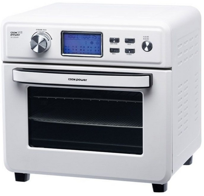 cook power 鍋寶 數位觸控式健康氣炸烤箱 22L, 白色, AF-2206W