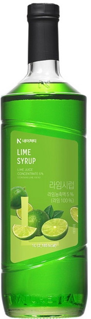 네이쳐티 라임시럽, 1L, 1개