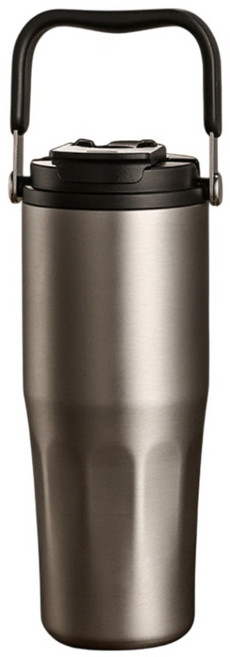 星曜 陶瓷易潔層雙飲保溫杯, 銀色, 1個, 800ml