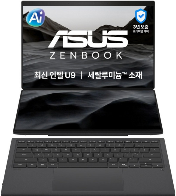 에이수스 2026 젠북 듀오 14 코어UltraX7 울트라 프로세서 시리즈3, 모허그레이, UX8407AA-SN430W, 1TB, 32GB, WIN11 Home