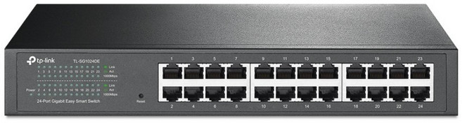 tp-link 24埠Gigabit簡易智慧型乙太網路金屬交換器, 1個, TL-SG1024DE