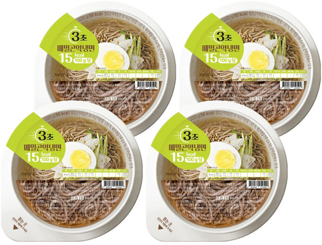 오늘부터 3초 메밀곤약냉면, 4개, 320g