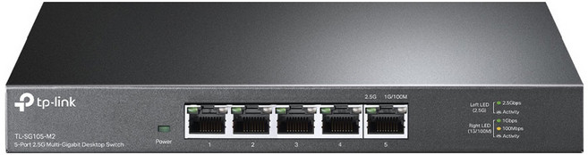 TP-Link 5 埠 2.5G交換器 100Mb/1G/2.5G 桌上型交換器, 1個, TL-SG105-M2