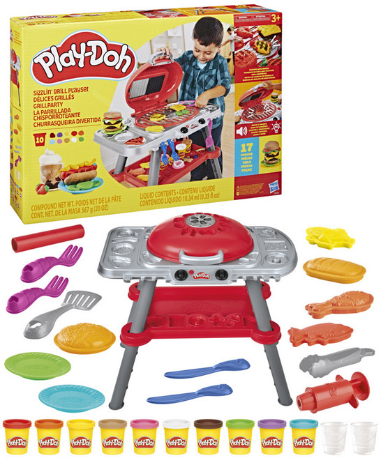 Hasbro 孩之寶 Play-Doh 培樂多 美式燒烤派對遊戲組, 混和顏色, 1套