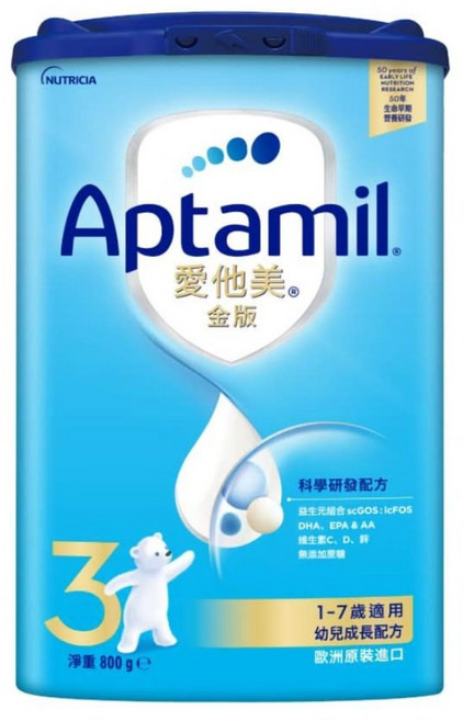 Aptamil 愛他美 金版幼兒成長配方 1-7歲, 800g, 1個