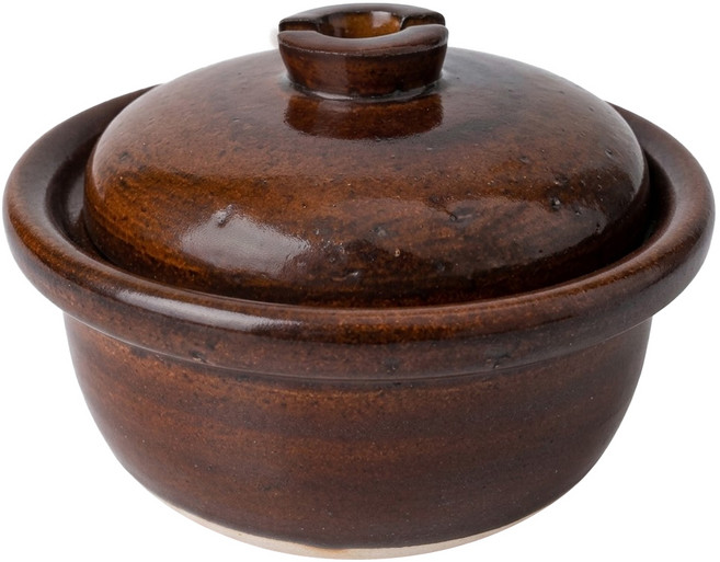 4TH-MARKET 日本製遠紅外線炊飯鍋2合 黑色 1.2L, 1個, 20.5cm