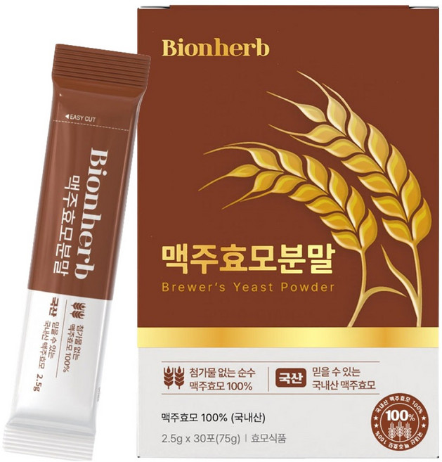 비온허브 맥주효모 분말 가루 스틱, 1개