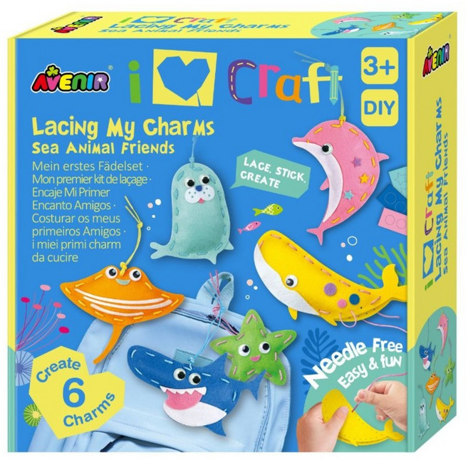 AVEnIR Kids 德國 我的隨身幸運吊飾 6入組, 海底世界, 1套