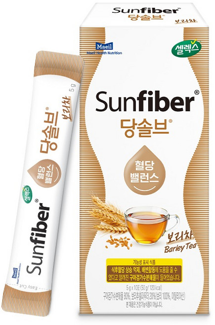 Selex Sunfiber瓜爾豆膠&大麥茶沖泡粉 10條入, 50g, 1盒