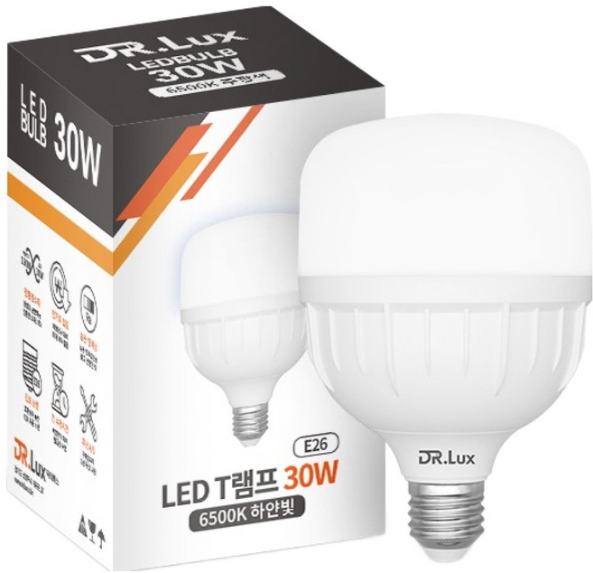 7위 - 닥터룩스 E26 표준소켓 LED 전구 T램프 30W, 1개