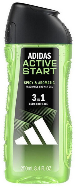 adidas 愛迪達 男性三合一潔顏洗髮沐浴露 能量激活, 1個, 250ml