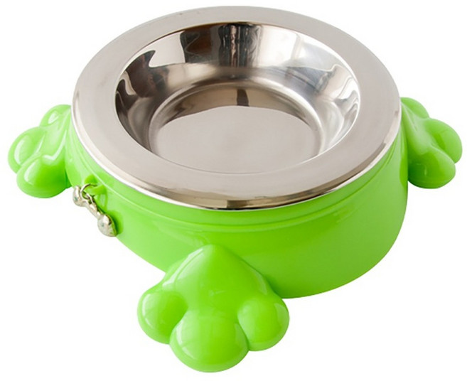 vigar 趣味造型寵物碗, 綠色, 1個