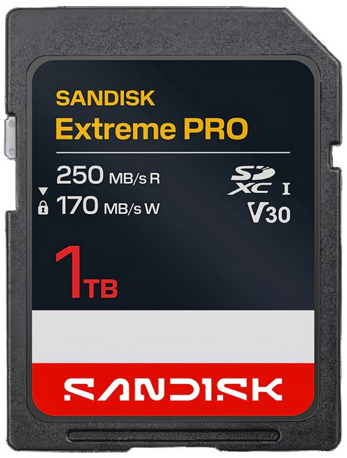 SanDisk 晟碟 Extreme PRO SDXC 記憶卡 U3 UHS-I V30 SDSDXXJ-1T00-GSCIN, 1個, 1TB