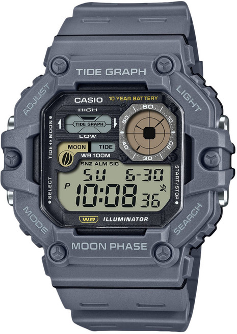 CASIO 卡西歐 男款運動電子錶 WS-1700H-8AVDF, 灰色, 1個