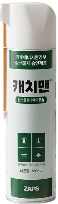 잡스 캐치맨 울트라 에어로솔 살충제, 1개, 500ml