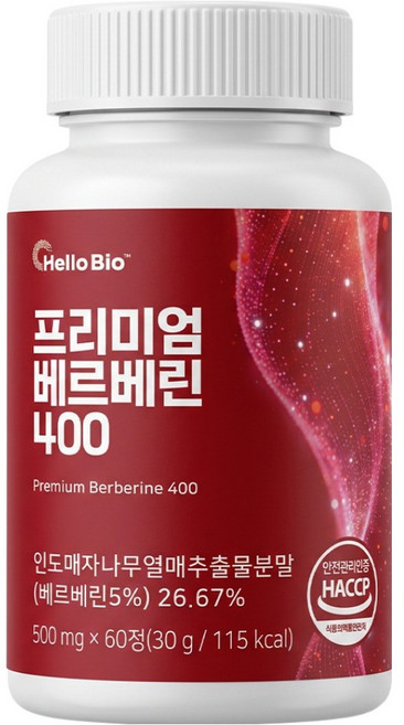 헬로바이오 프리미엄 베르베린 400 30g, 1개, 60정