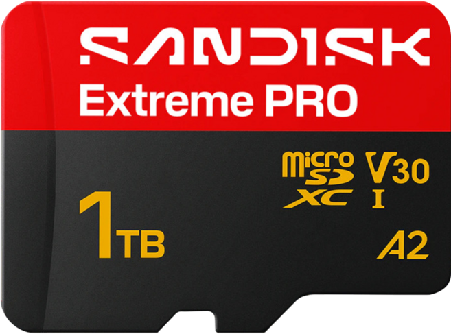 SanDisk 晟碟 Extreme PRO microSD UHS-I 記憶卡 SDSQXCJ-1T00-GS6MA, 1個, 1TB