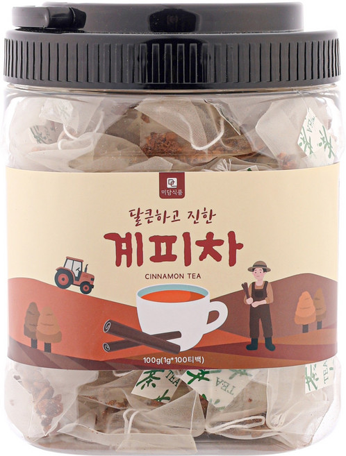 미담식품 계피차 삼각티백, 1g, 100개입, 1개