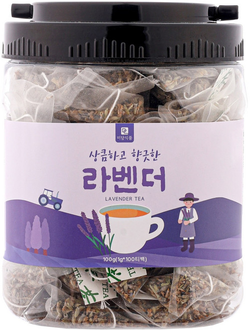 미담식품 라벤더 차 삼각티백, 1개, 100개입, 1g