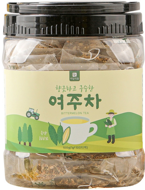 미담식품 여주차 삼각티백, 1개, 100개입, 1g