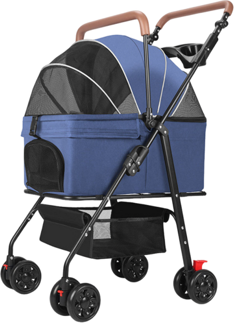 3baby 三個寶 可分離寵物推車 升級款 G14, 海軍藍, 1個