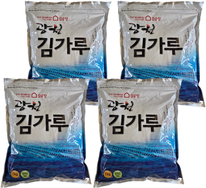 광천김공장 광천 대용량 김가루, 1kg, 4개