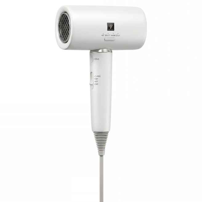 SHARP 夏普 水波姬 吹風機 IB-P80MT-W 月光白 全電壓 水潤速乾
