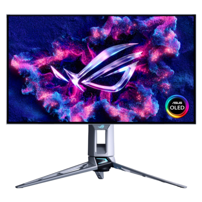 ASUS 華碩 ROG Swift OLED 26.5" 電競 顯示器 OLED QHD 540Hz 0.02ms 雙模 HDMI 2.1 DP 2.1 PG27AQWP-W 3年保固