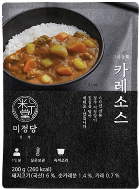 미정당 고기듬뿍 카레소스, 200g, 1개