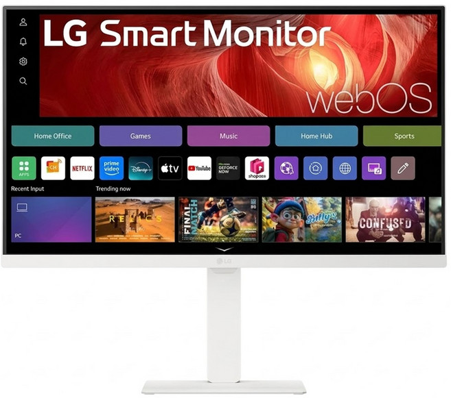 LG Smart Monitor 27" 4K UHD 智慧聯網 顯示器 IPS 16:9 白色 27U730SA-W
