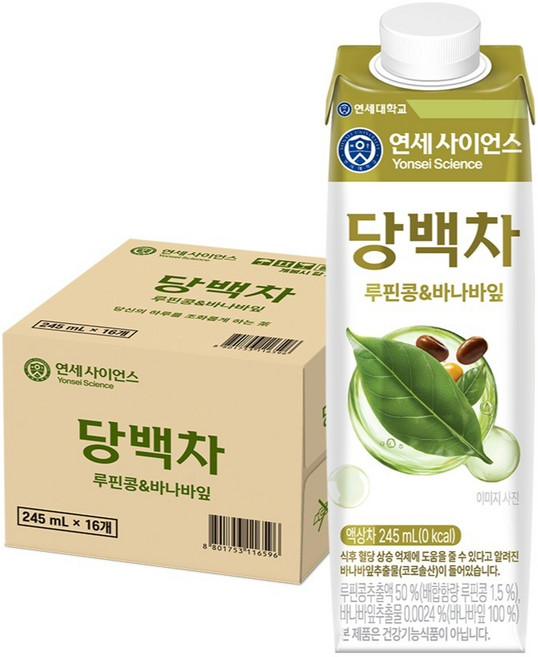 연세유업 식후 혈당 케어 차 당백차, 16개, 245ml